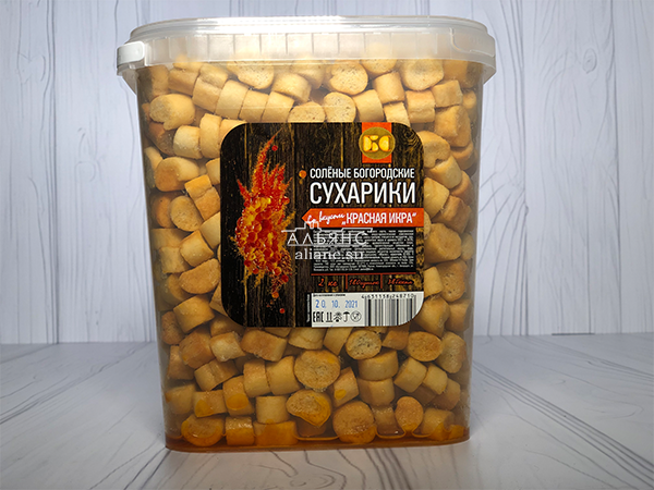 Сухарики с красной икрой в Дмитровграде
