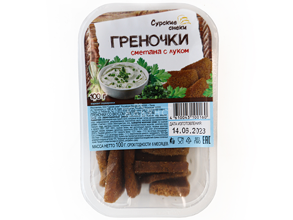 Сурские гренки Сметана с луком (100 гр) в Дмитровграде