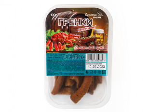 Мясо (АЛЬЯНС) вяленое свинина с халапеньо (500гр): Сурские гренки Камчатский краб (100 гр)