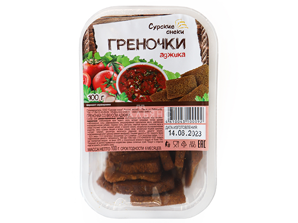 Сурские гренки с Аджикой (100 гр) в Дмитровграде