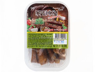 Арахис в глазури: Сурские гренки Холодец с горчицей (100 гр)