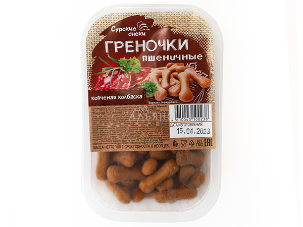 Сурские (ПШЕНИЧНЫЕ) Копченая колбаска (100 гр) в Дмитровграде