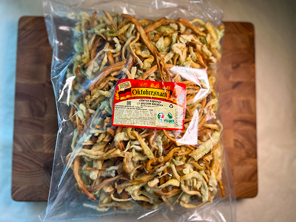 Нитка ЖАРЕНАЯ "Васаби" Oktobersnack 1 кг (сырный продукт) в Дмитровграде