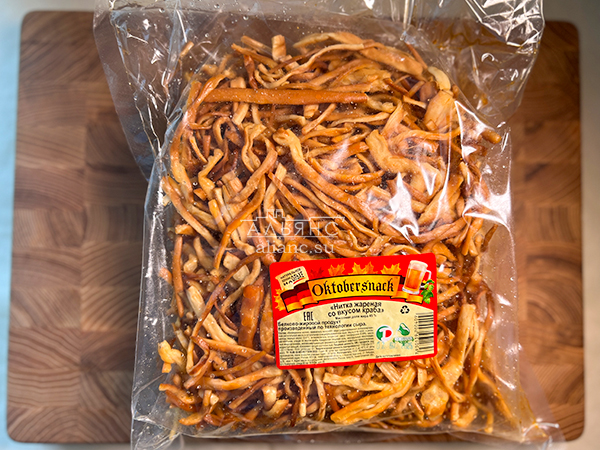 Нитка ЖАРЕНАЯ "Краб" Oktobtersnak 1 кг (сырный продукт) в Дмитровграде