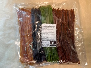 Мясо (АЛЬЯНС) вяленое индейка с апельсином (500гр): Кальмар паутинка 