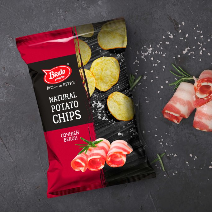 Картофель «Бруто» со вкусом бекона 130 гр. в Дмитровграде