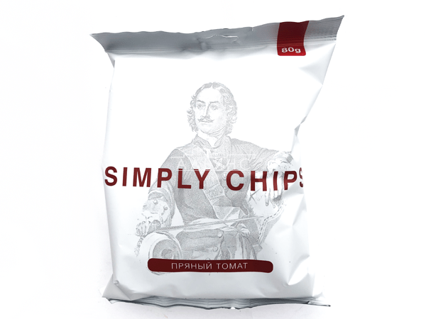 Картофельные чипсы "Simple chips" Пряный томат 80 гр. в Дмитровграде